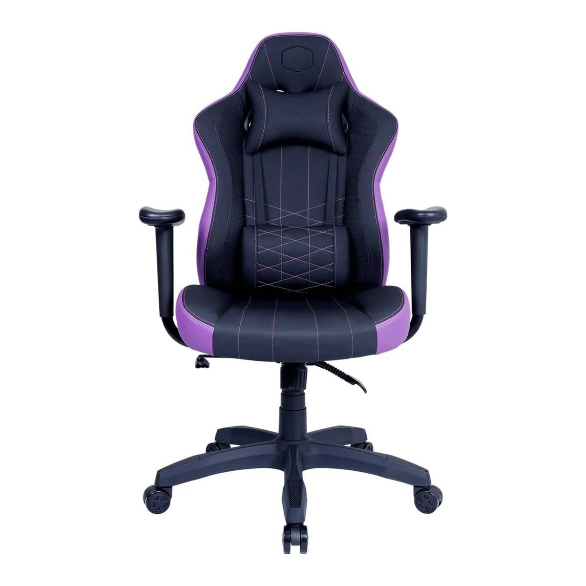 Caliber E1 gaming chair — purple/black